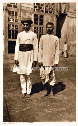 /data/Original Prints/Portraiture, Portraits, Occupations, Trades and Professions, People/A KHITMAGAR AND HAMAL (IN OLD BOMBAY).jpg